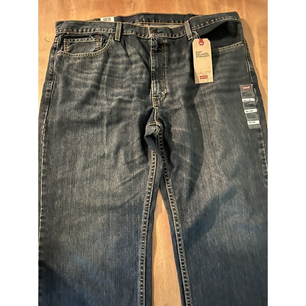 LEVI'S 559 MEN’S RELAXED STRAIGHT FIT DENIM JEANS 40x30 RED TAB 5 POCKET NWT